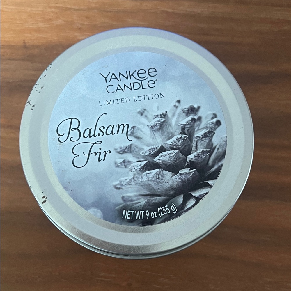 Yankee Candle Balsam Fir in Silver Tin